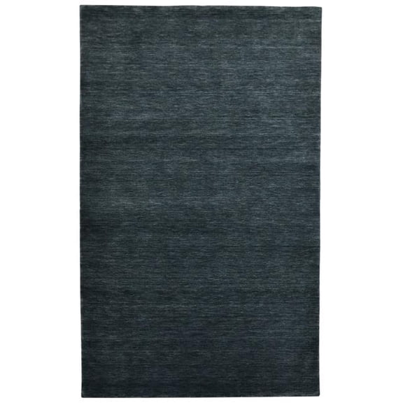 HomeRoots 570666 8 x 10 ft. Dark Gray Wool Hand Woven Rectangle Area Rug