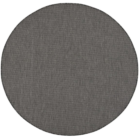 6 ft. Dark Red Power Loom Round Area Rug - Dark Red - 6 ft.