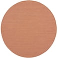 thumbnail image 1 of HomeRoots 522587 6 ft. Rust Power Loom Round Area Rug, 1 of 8