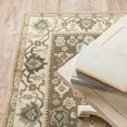 thumbnail image 1 of 6' X 9' Beige Grey Tan And Charcoal Oriental Power Loom Stain Resistant Area Rug, 1 of 5