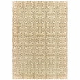 thumbnail image 1 of 6' X 9' Gold And Ivory Geometric Power Loom Stain Resistant Area Rug, 1 of 8