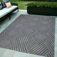 thumbnail image 1 of 5' X 8' Gray and Blue Geometric Stain Resistant Indoor Outdoor Area Rug Color: Blue, Size: 6'6" x 9'10", 1 of 10