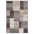 thumbnail image 1 of HomeRoots 486854 6 x 9 ft. Patchwork Power Loom Stain Resistant Rectangle Area Rug, Grey, 1 of 8