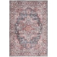 thumbnail image 1 of 6' X 9' Multicolor Medallion Distressed Washable Area Rug, 1 of 5