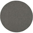 thumbnail image 1 of HomeRoots  6 ft. Charcoal Power Loom Round Area Rug - Charcoal - 6 ft., 1 of 1