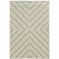 thumbnail image 1 of HomeRoots  6 x 9 ft. Gray Geometric Stain Resistant Indoor & Outdoor Rectangle Area Rug - Gray and Ivory - 6 x 9 ft., 1 of 1