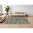 thumbnail image 1 of HomeRoots 566781 6 x 9 ft. Wool Oriental Hand Knotted Rectangle Area Rug with Fringe, Gray & Brown, 1 of 1