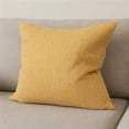 thumbnail image 1 of HomeRoots 608217 22 in. Mustard Linen Throw Pillow Cover with Texture, 1 of 1