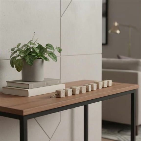 HomeRoots 608704 2 in. Beige Paper Cube Tabletop Sculpture