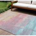 thumbnail image 1 of HomeRoots 610965 9 x 12 ft. Salmon & Beige Abstract Washable Indoor & Outdoor Rectangle Area Rug, 1 of 1