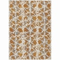 thumbnail image 1 of HomeRoots 614153 9 x 12 ft. Copper & Ivory Abstract Washable Indoor & Outdoor Rectangle Area Rug, 1 of 1