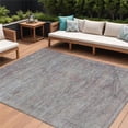 thumbnail image 1 of HomeRoots 615557 8 x 10 ft. Pewter & Gray Aztec Washable Indoor & Outdoor Rectangle Area Rug, 1 of 1