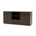 thumbnail image 1 of 63" Walnut Six Drawer Double Dresser, 1 of 8