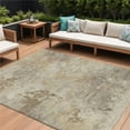 thumbnail image 1 of HomeRoots 630894 8 x 10 ft. Tan & Beige Abstract Washable Indoor & Outdoor Rectangle Area Rug, 1 of 1