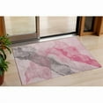 thumbnail image 1 of HomeRoots 631827 3 x 5 ft. Blush & Gray Abstract Washable Indoor & Outdoor Rectangle Area Rug, 1 of 1