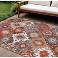 thumbnail image 1 of HomeRoots 632280 10 x 14 ft. Rust Lavender & Ivory Southwestern Washable Indoor & Outdoor Rectangle Area Rug, 1 of 1