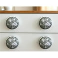 thumbnail image 1 of HomeRoots 635779 White Poetic Script Ceramic Drawer Pull Knobs - Set of 6, 1 of 1