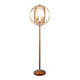 thumbnail image 1 of HomeRoots 64" Gold Four Light  Floor Lamp With Modern Gold Geometric Globe Shade, 1 of 6