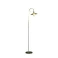 thumbnail image 1 of 64" Gold And White Arched Floor Lamp With Gold Metal Cage Shade, 1 of 7