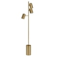 thumbnail image 1 of HomeRoots 65" Brass Three Light Tree Floor Lamp With Brass Drum Shade, 1 of 10