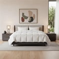 thumbnail image 1 of HomeRoots 679909 White Ring Stitch Polyester Sham & Comforter, Set of 2, 1 of 1
