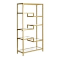 thumbnail image 1 of 68" Gold Metal And Glass Seven Tier Etagere Bookcase, 1 of 3