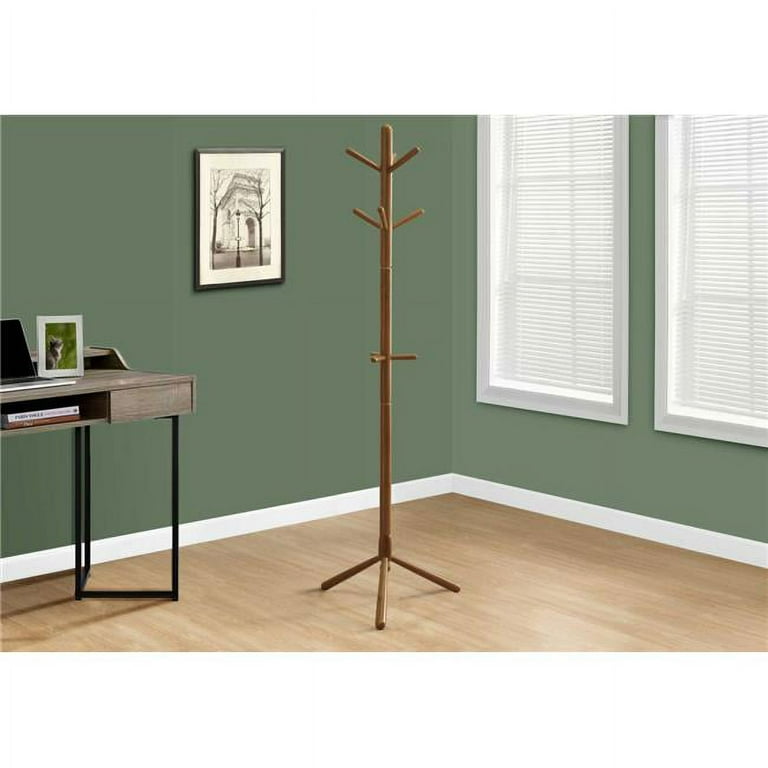 Contemporary oak coat discount stand