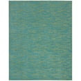 thumbnail image 1 of 7' X 10' Blue And Green Striped Non Skid Indoor Outdoor Area Rug, 1 of 3