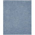 thumbnail image 1 of 7' X 10' Blue And Grey Striped Non Skid Indoor Outdoor Area Rug, 1 of 12
