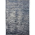 thumbnail image 1 of 7' X 10' Blue Gray And Ivory Striped Power Loom Distressed Area Rug, 1 of 10