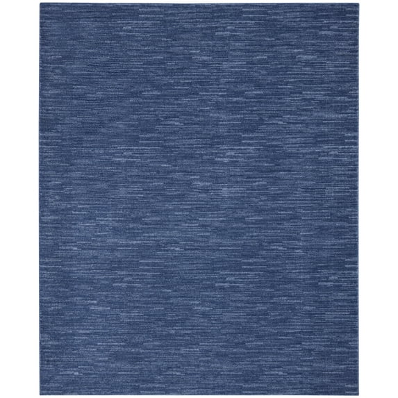 7' X 10' Navy Blue Non Skid Indoor Outdoor Area Rug