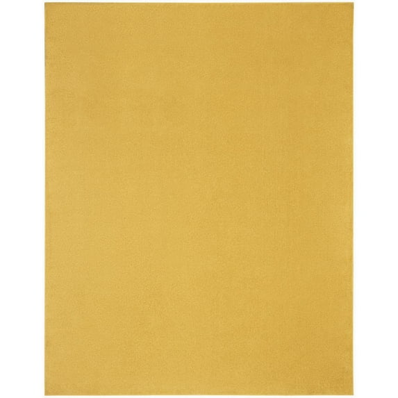HomeRoots 7' X 10' Yellow Non Skid Indoor Outdoor Area Rug
