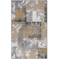 thumbnail image 1 of 2' X 3' Beige And Gray Floral Power Loom Distressed Stain Resistant Area Rug, 1 of 8