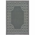 thumbnail image 1 of 6' X 9' Grey Stain Resistant Indoor Outdoor Area Rug, 1 of 6