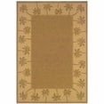 thumbnail image 1 of HomeRoots 7' x 10' Tan Stain Resistant Indoor Outdoor Area Rug, 1 of 6