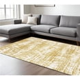 thumbnail image 1 of HomeRoots 575081 7 x 10 ft. Abstract Rectangle Area Rug, Gold & Ivory, 1 of 1