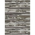 thumbnail image 1 of HomeRoots  7 x 10 ft. Brown & Ivory Abstract Power Loom Distressed Stain Resistant Rectangle Area Rug - Gray and Ivory, 1 of 1