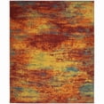 thumbnail image 1 of HomeRoots 573050 7 x 10 ft. Flame Abstract Indoor & Outdoor Rectangle Area Rug, 1 of 1