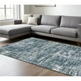 thumbnail image 1 of HomeRoots 575072 7 x 10 ft. Geometric Rectangle Area Rug, Gray & Ivory, 1 of 1