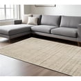 thumbnail image 1 of HomeRoots 575019 7 x 10 ft. Geometric Rectangle Area Rug with Fringe, Beige & Brown, 1 of 1