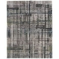thumbnail image 1 of HomeRoots 617101 7 x 10 ft. Gray, Black & Ivory Abstract Distressed Rectangle Area Rug, 1 of 1