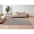 thumbnail image 1 of HomeRoots 567472 7 x 10 ft. Oriental Power Loom Worn Faded Rectangle Area Rug with Fringe, Gray, Ivory & Orange, 1 of 1