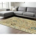thumbnail image 1 of HomeRoots 574591 7 x 10 ft. Oriental Rectangle Area Rug with Fringe, Beige, Light Blue & Tan, 1 of 1