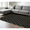 thumbnail image 1 of HomeRoots 575615 7 x 10 ft. Trellis Rectangle Area Rug, Charcoal & Ivory, 1 of 1