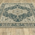 thumbnail image 1 of HomeRoots 7' x 9' Gray Oriental Stain Resistant Indoor Outdoor Area Rug, 1 of 5