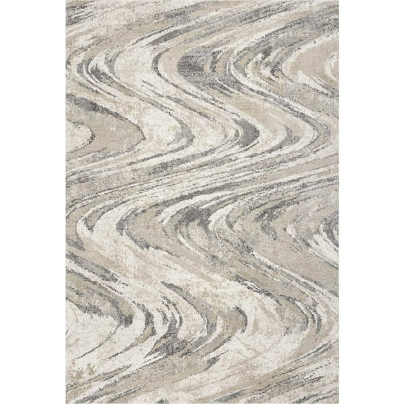 HomeRoots 350060 7 ft. 10 in. x 9 ft. 10 in. Polypropylene Natural Area Rug