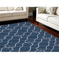 thumbnail image 1 of HomeRoots  7 x 9 ft. Abstract Rectangle Area Rug, Ivory, Blue & Gray, 1 of 1