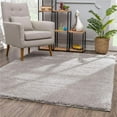 thumbnail image 1 of HomeRoots  7 x 9 ft. Ivory Modern Solid Shag Area Rug, 1 of 1