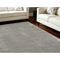 thumbnail image 1 of HomeRoots 551264 7 x 9 ft. Shag Rectangle Area Rug, Gray, 1 of 5