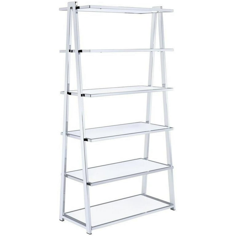 White gloss ladder shelf discount